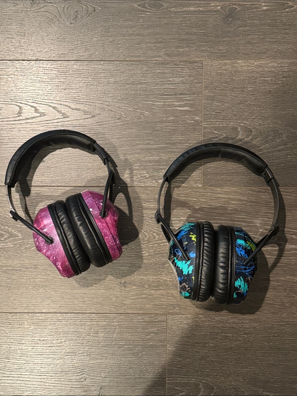 ZOHAN Kids Noise Reduction Ear Muffs - Galaxy & Blue Splash